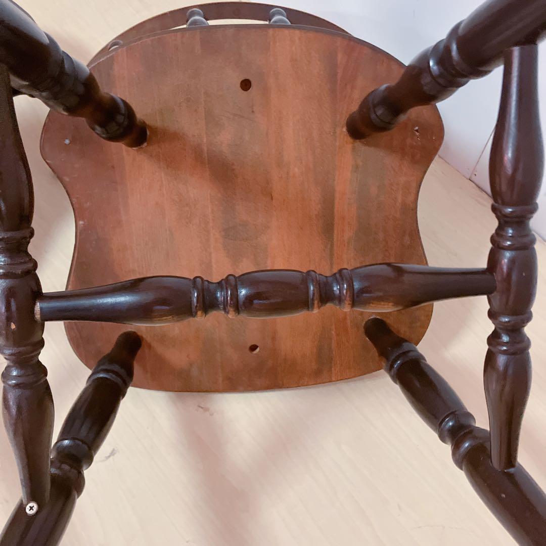 飛騨産業　木製　キャプテンチェア　2脚セット　ダイニングチェア　アームチェア　②