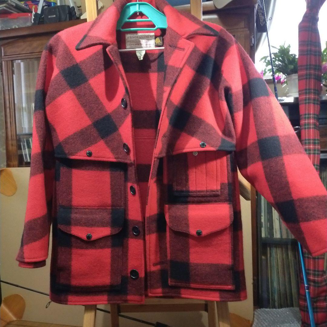 フィルソン　ガーメント　バージンウール１００％コートチェックジャケット