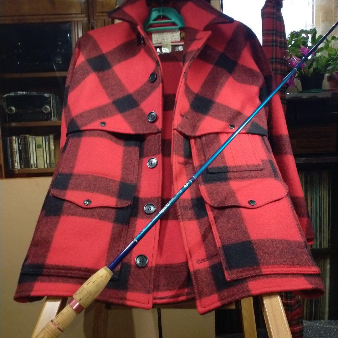 フィルソン　ガーメント　バージンウール１００％コートチェックジャケット