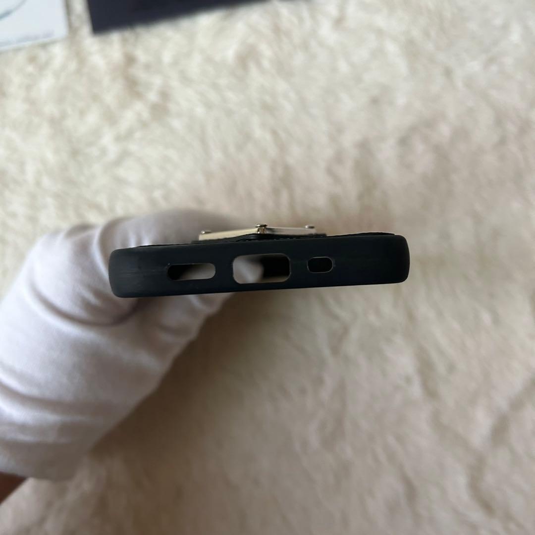 未使用級✨プラダ iPhoneケース 12mini サフィアーノレザー