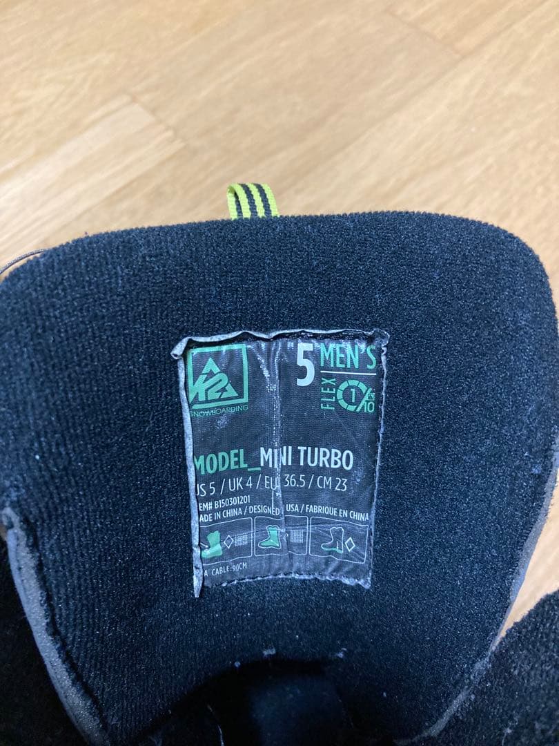 K2 MINI Turbo 120cmボード ブーツ23cm バインディング