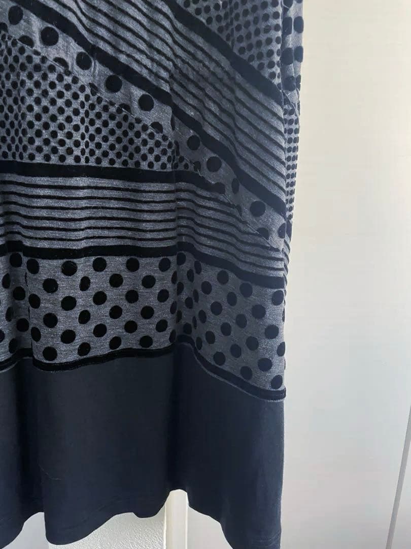 トクコプルミエヴォル/ドット柄Aラインチュニック