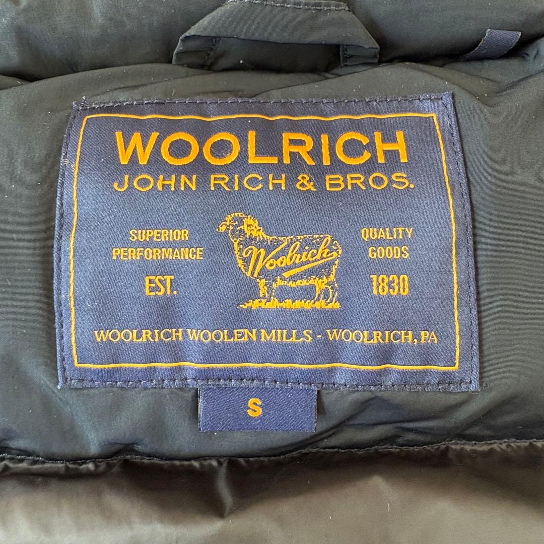 ウールリッチ　タヌキファー フード付 ダウンベスト レディース 3way 紺　S