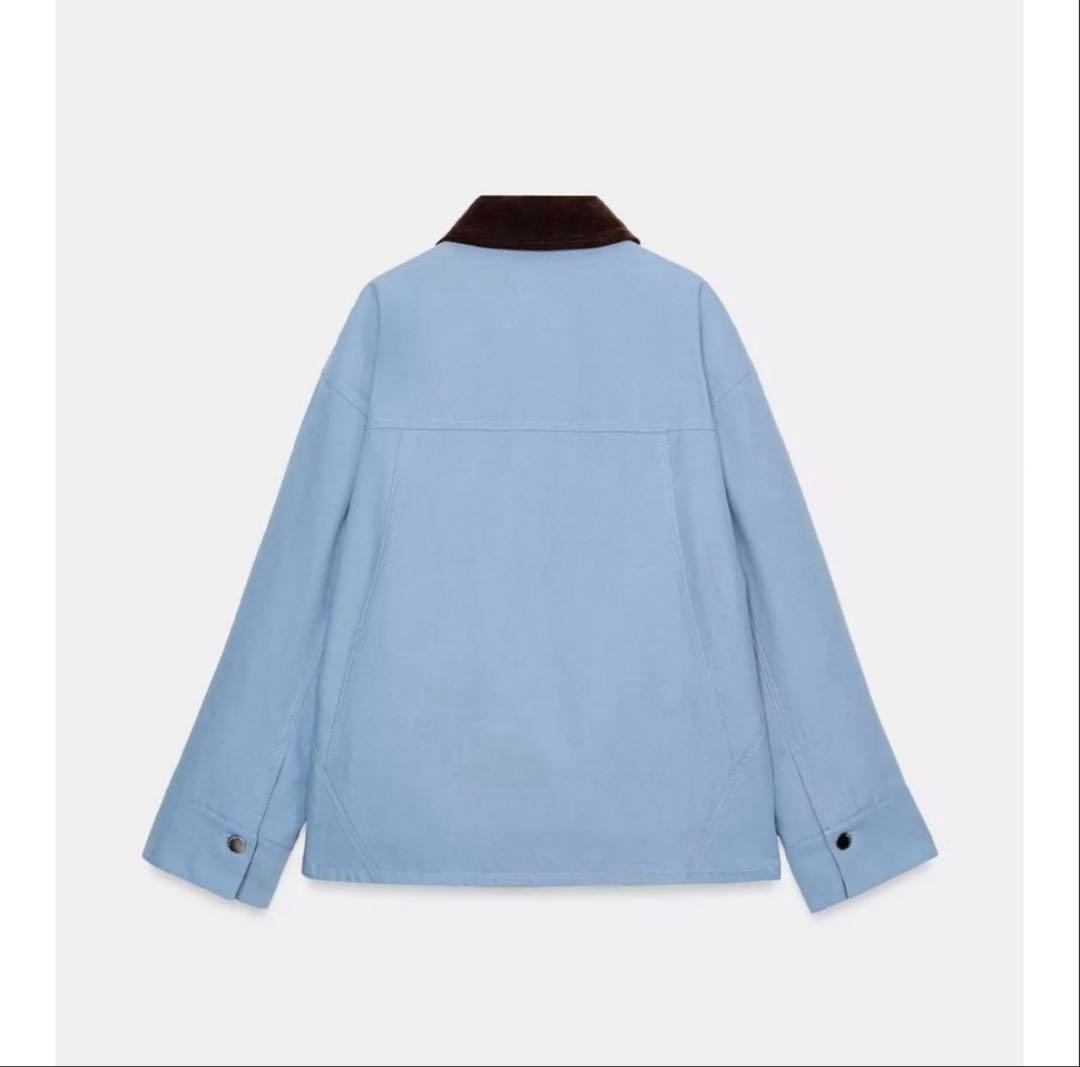 タグ付き新品★ZARAのコントラストカラーパフジャケット★Sサイズ★