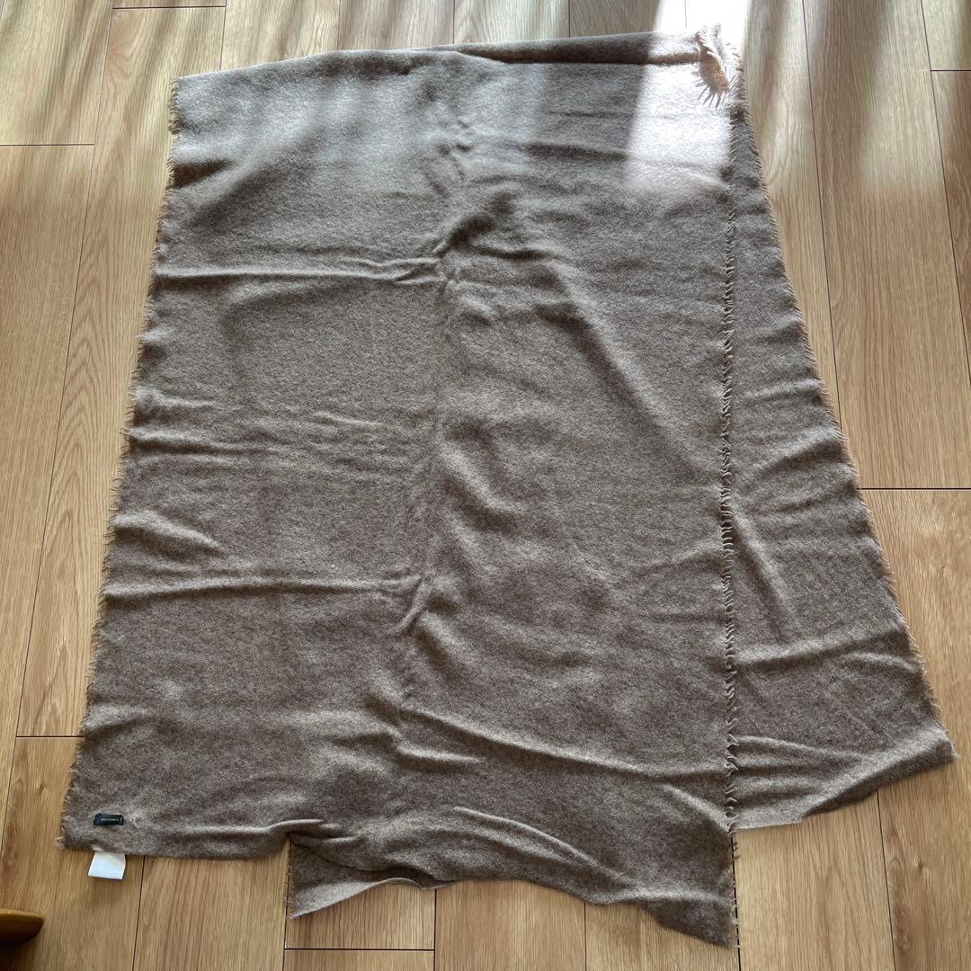 100%カシミヤ ブラウンストール イタリア製