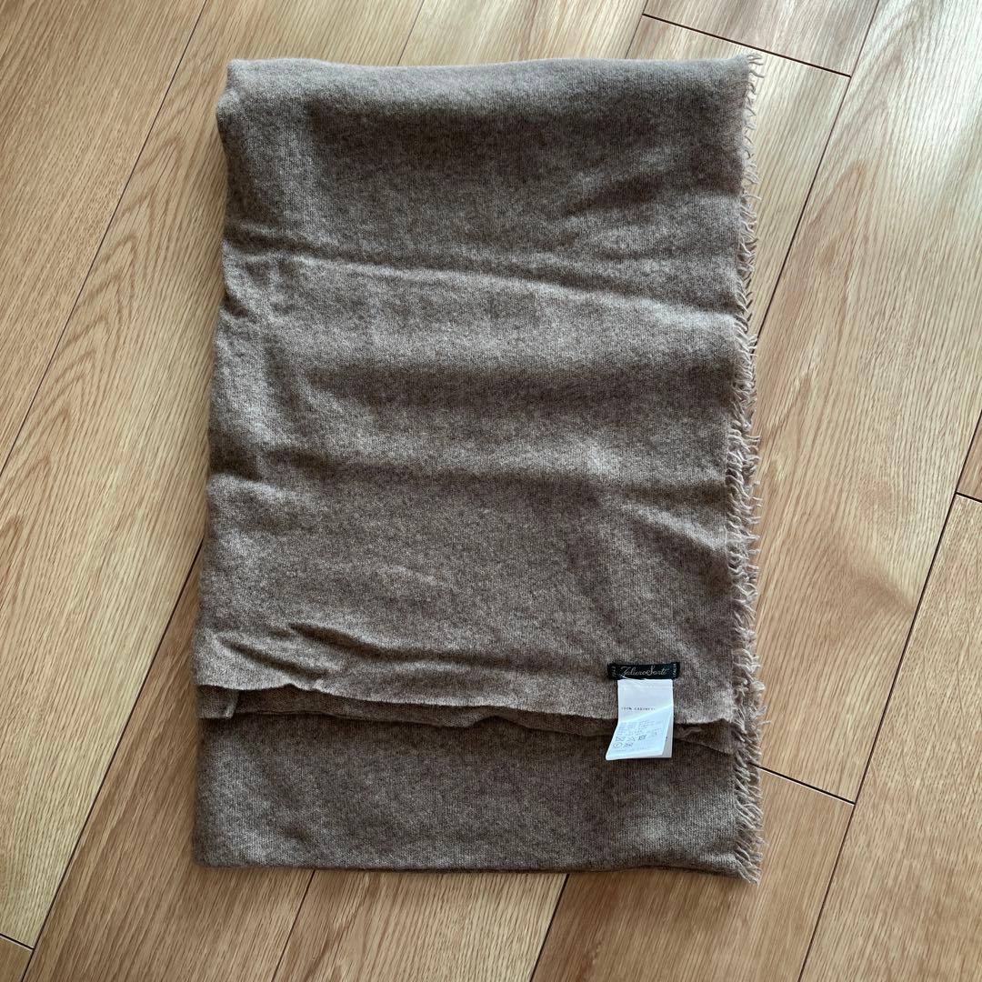 100%カシミヤ ブラウンストール イタリア製