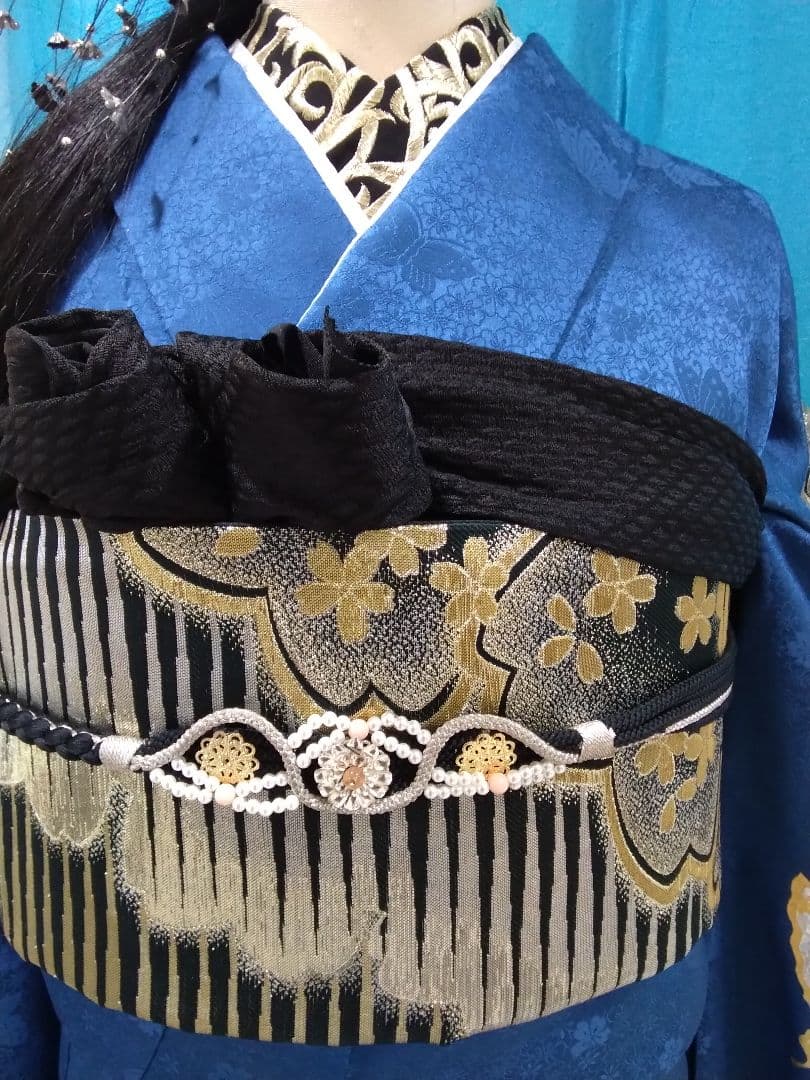 振袖フルセット、正絹振袖成人式、落款、半襟、重ね衿、帯揚げ帯締め、西陣袋帯、襦袢