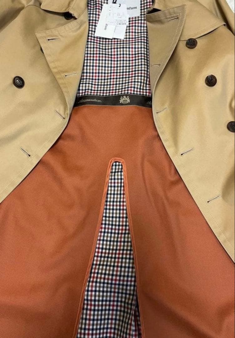 アクアスキュータム トレンチコート ロング サイズ8 ベージュ