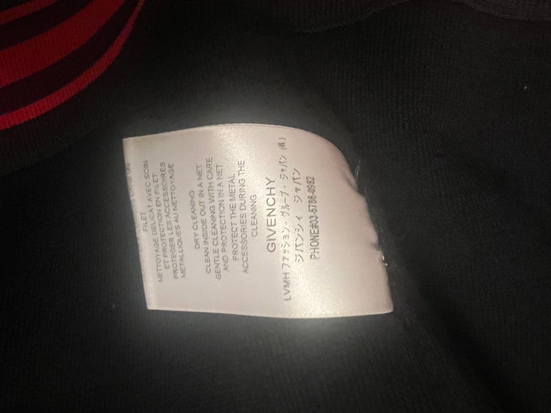 GIVENCHY ストライプジャケット M 赤黒