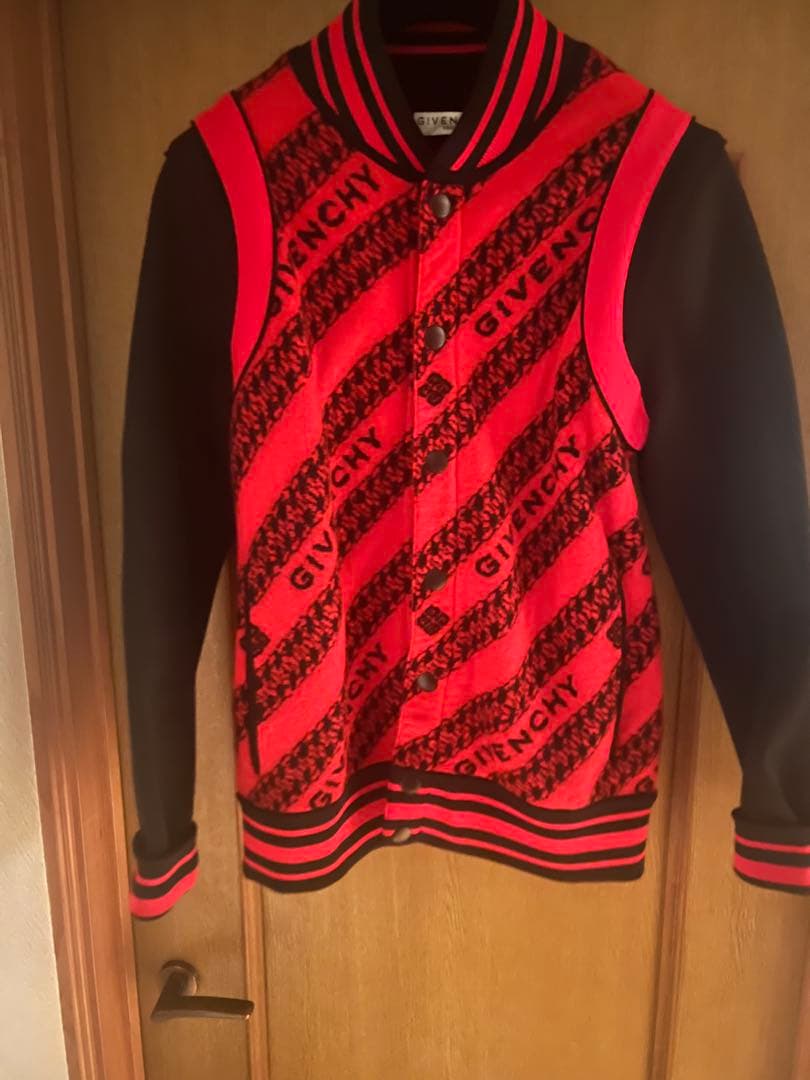 GIVENCHY ストライプジャケット M 赤黒