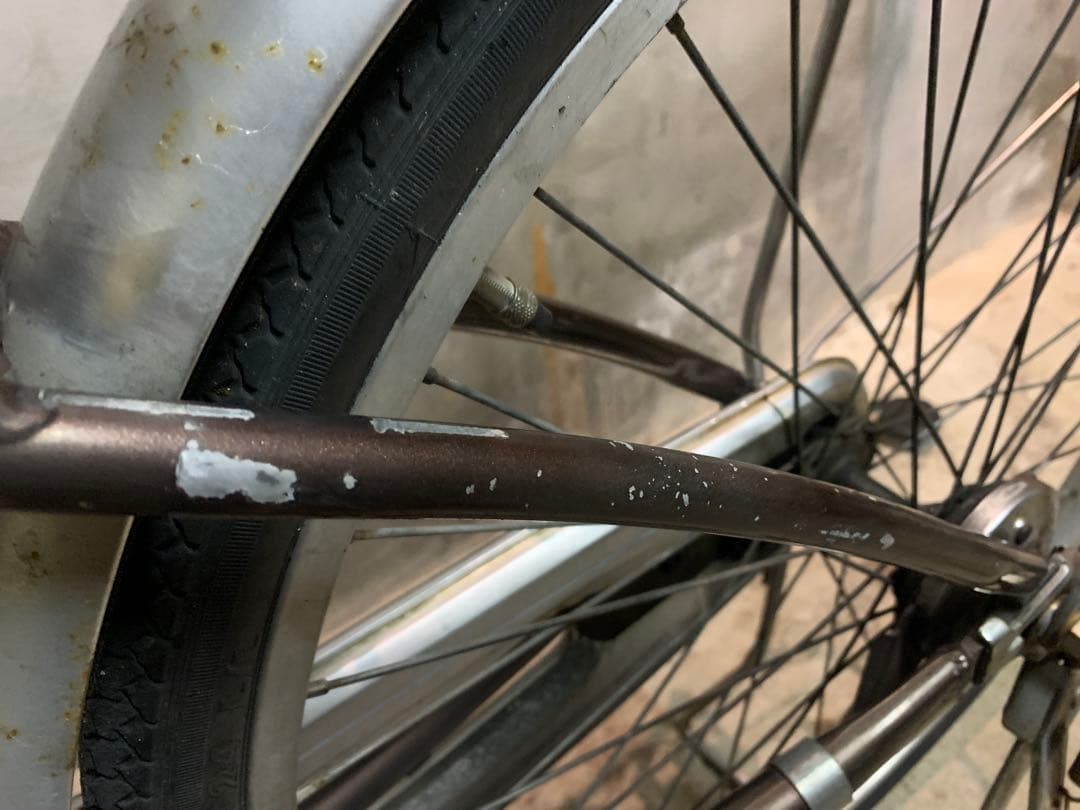 【マルイシ】シティサイクル ダークブラウン 24インチ