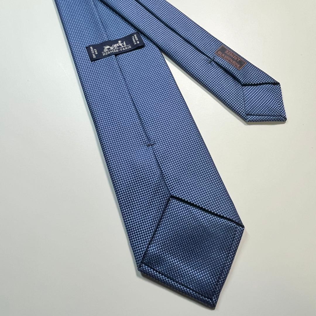 名作✨良品✨HERMES エルメス　ネクタイ サントノーレ　市松柄