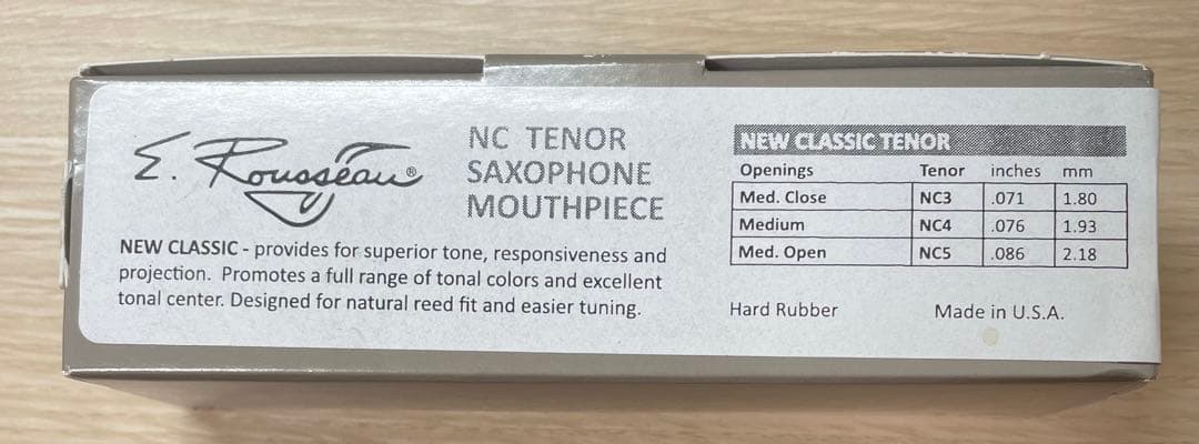 E. Rousseau（ルソー） テナーサックスマウスピース