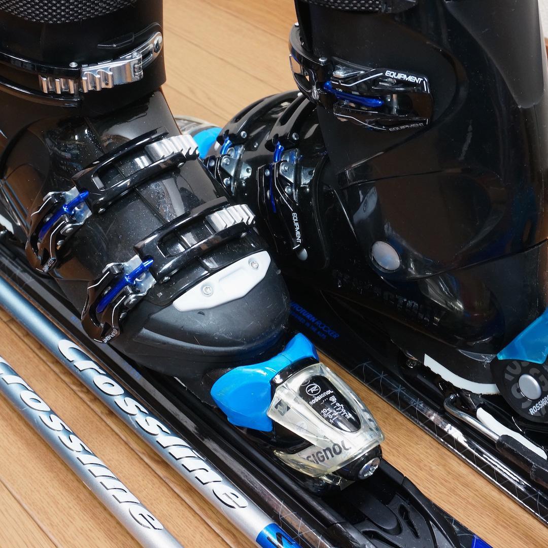 メンテ済 152cm 靴26～26.5cm ROSSIGNOL スキーセット
