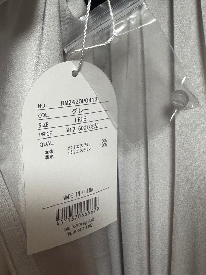 最終値下げ‼️RoseMuse chiffon pleated dress グレー