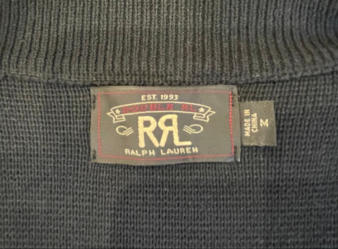 RRL ショールカラー ニット カーディガン コットン