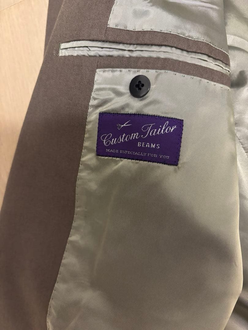 【再出品　最大値下げ】BEAMSF カスタムテーラーBEAMS コットンスーツ