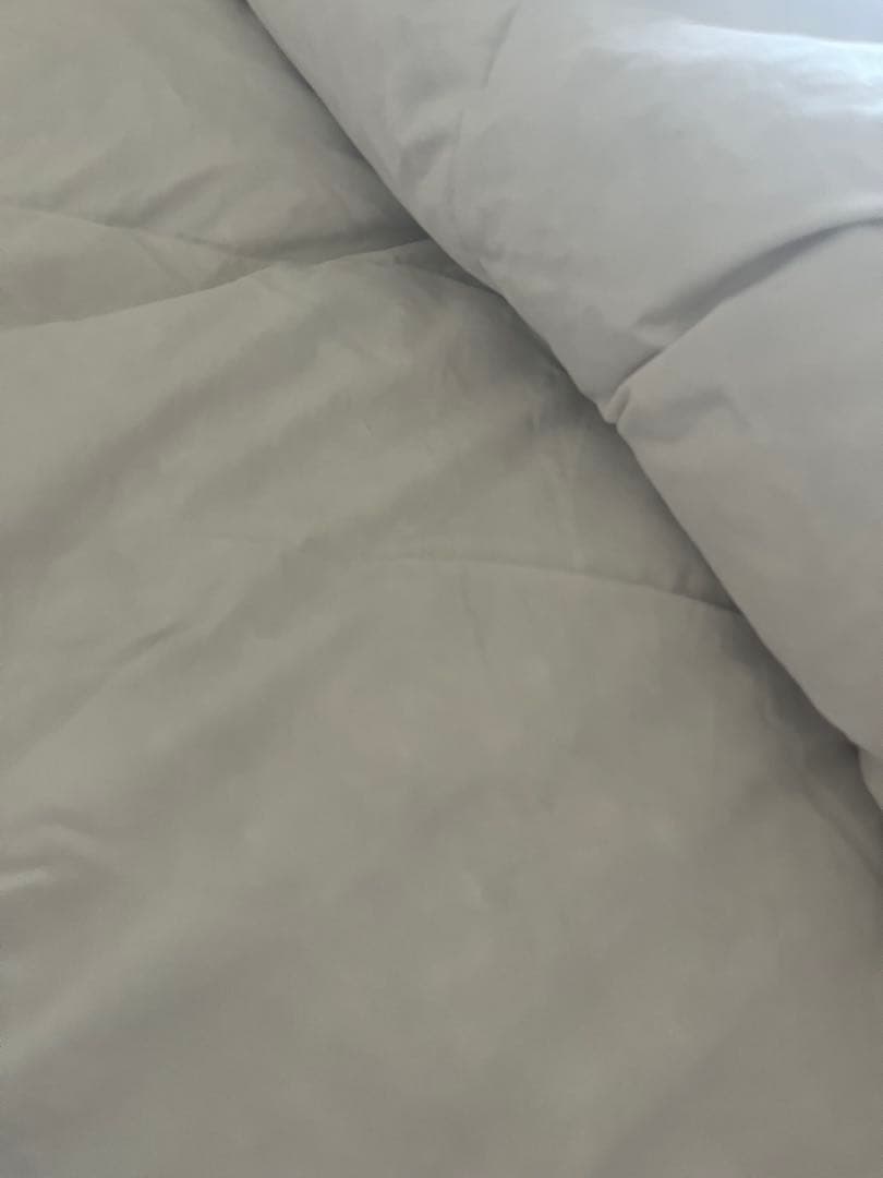 無印　MUJI 掛け布団　シングル　掛けふとん　グレー羽毛　無印良品　羽毛