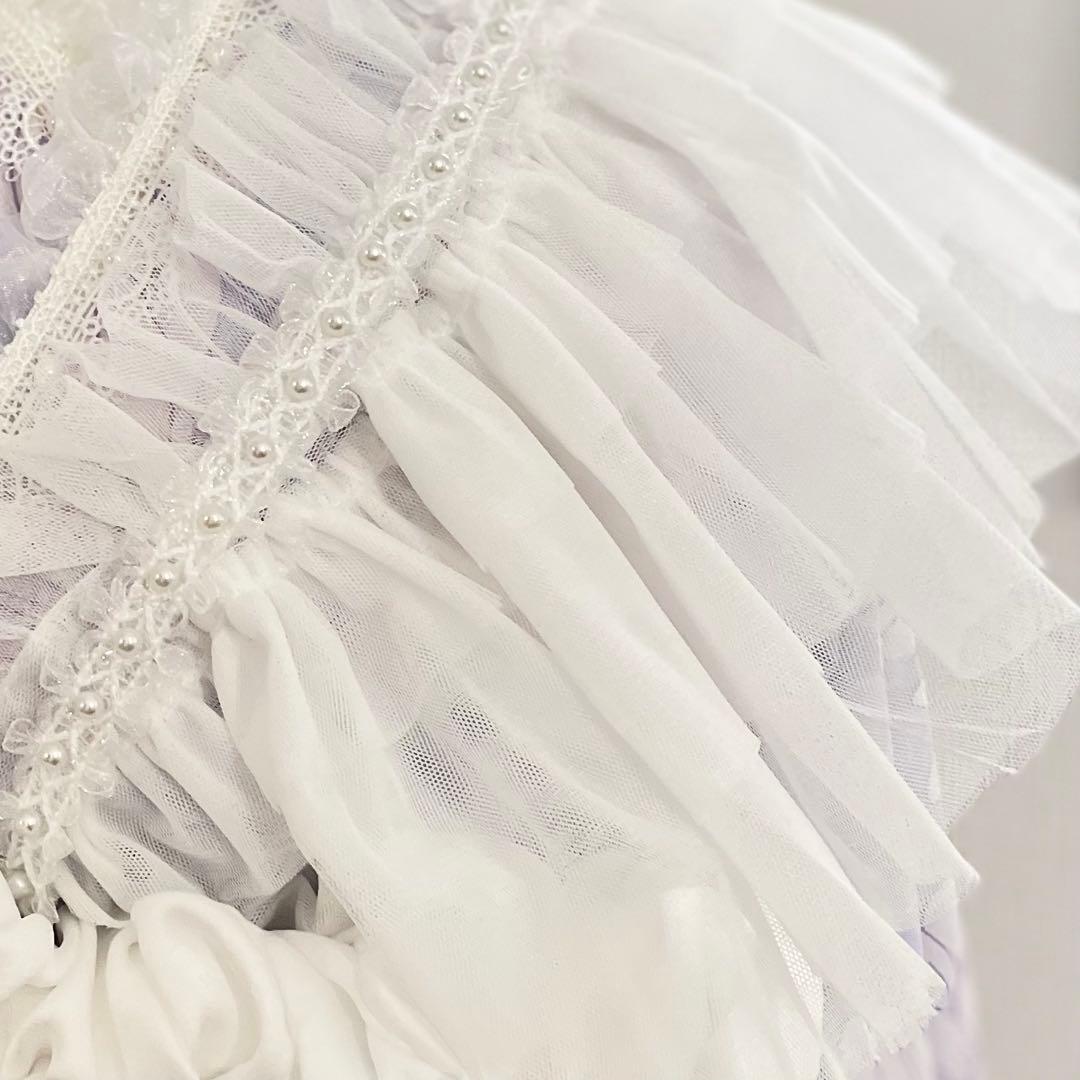 今流行りのショルダーレースフリルパール　成人式振袖　卒業式袴　浴衣着物　七五三