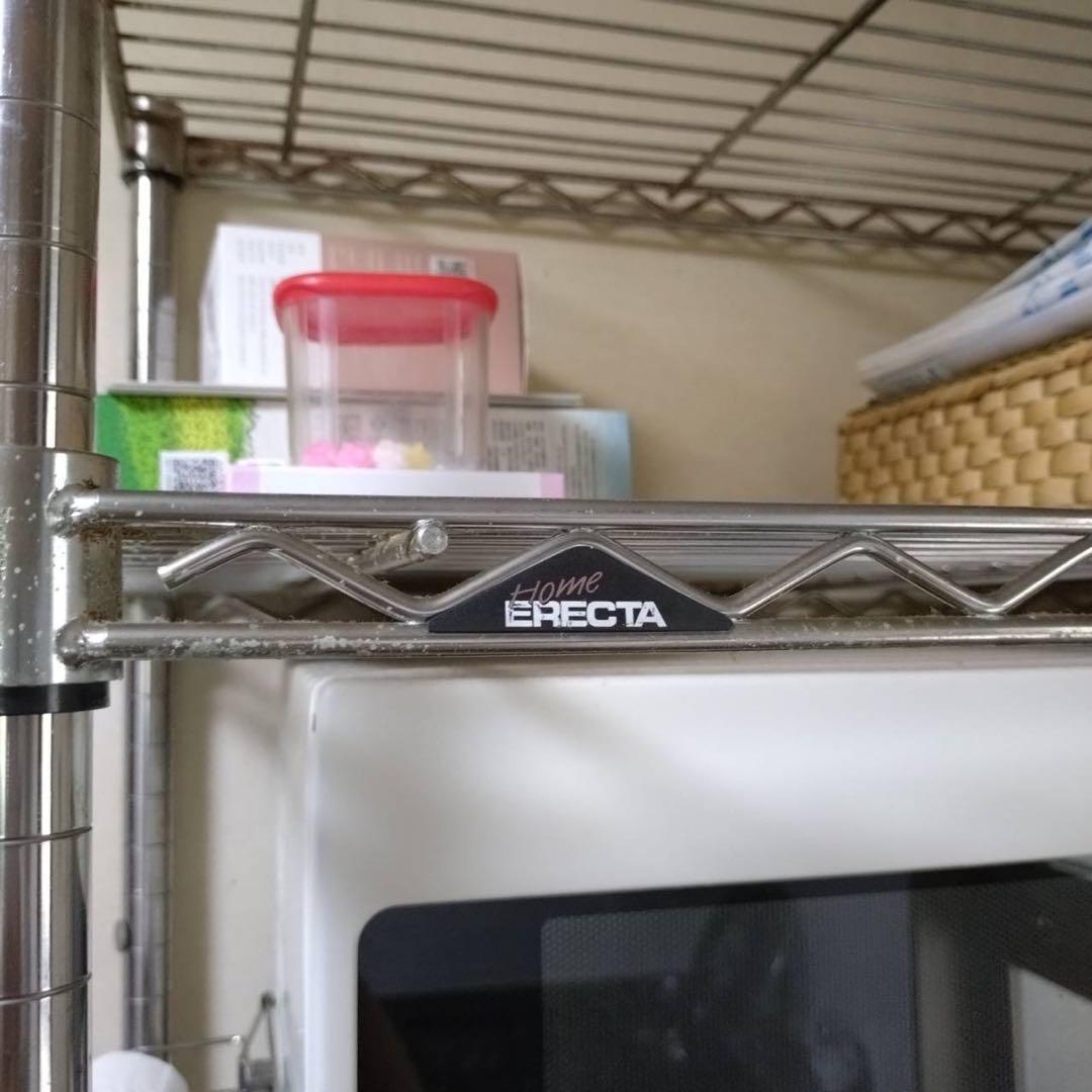 ERECTA ワイヤーシェルフ シルバー