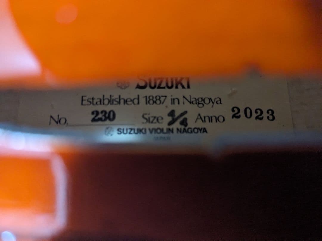 SUZUKI バイオリン No.230 サイズ4/4