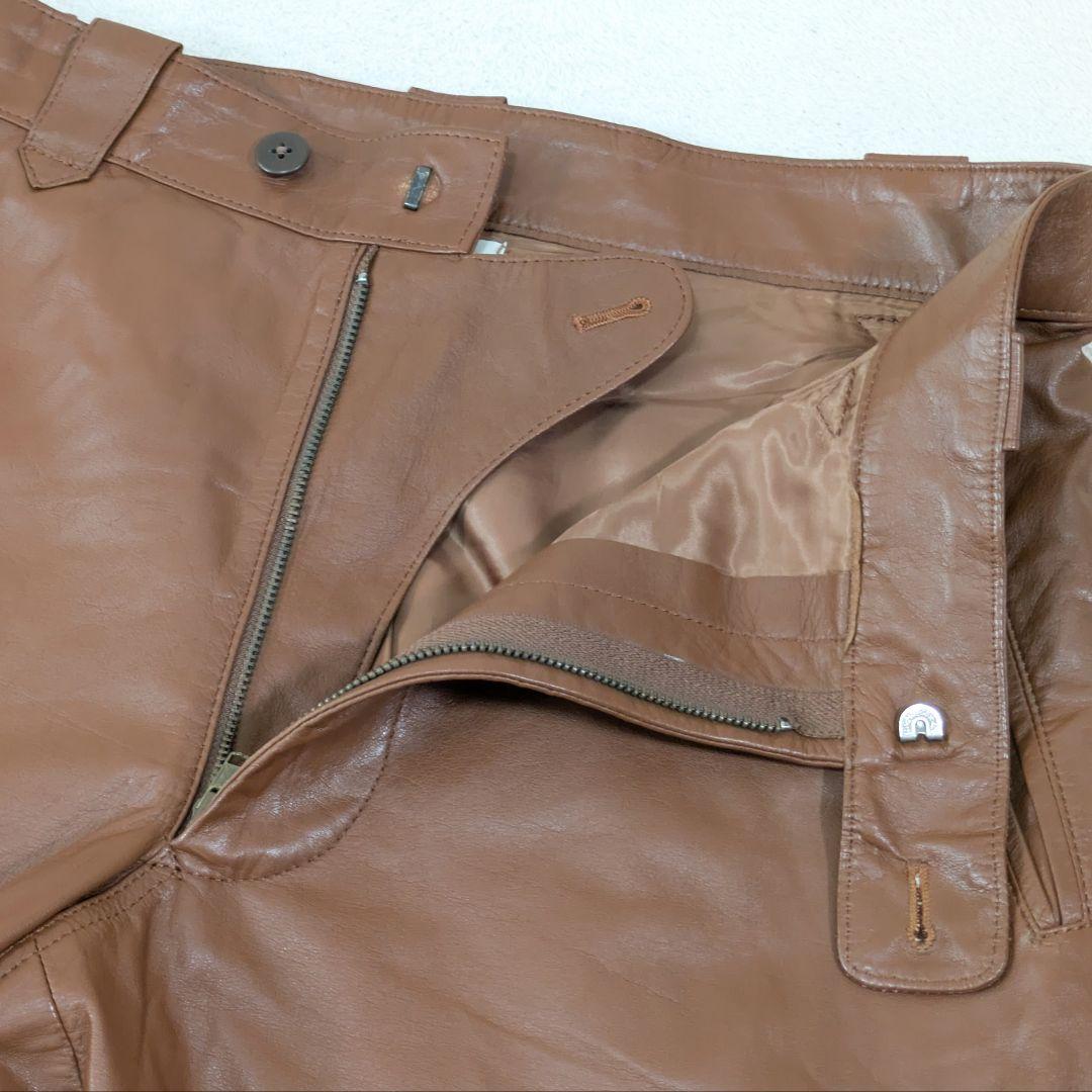 1990年　イッセイミヤケ　レザーパンツ　ラムレザー　オッズオン　サンプル