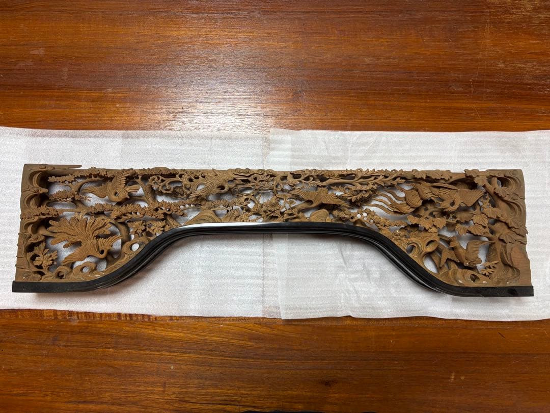 仏壇　欄間　　らんま　寺院仏具　木製　彫刻