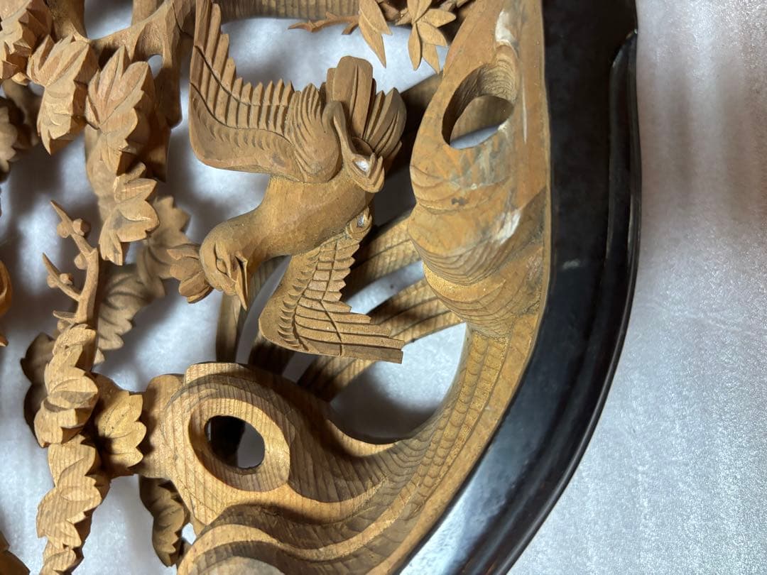 仏壇　欄間　　らんま　寺院仏具　木製　彫刻