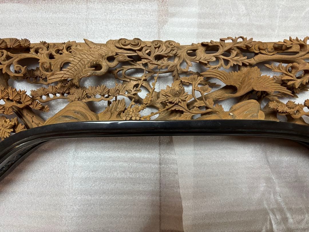 仏壇　欄間　　らんま　寺院仏具　木製　彫刻