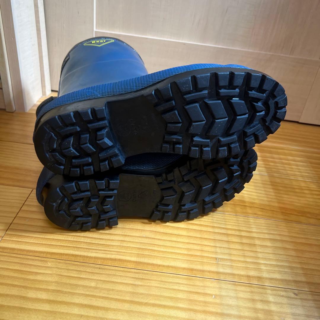 シバタ工業 セーフティベアー 白熊 ネイビー 27㎝ 冷蔵庫用長靴 安全 長靴