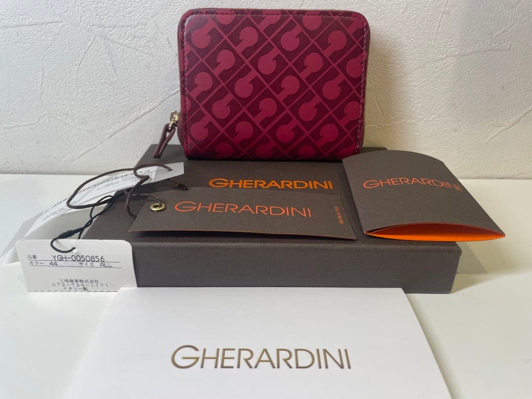 【新品未使用】GHERARDINI ワインレッド ケース　定価37400円