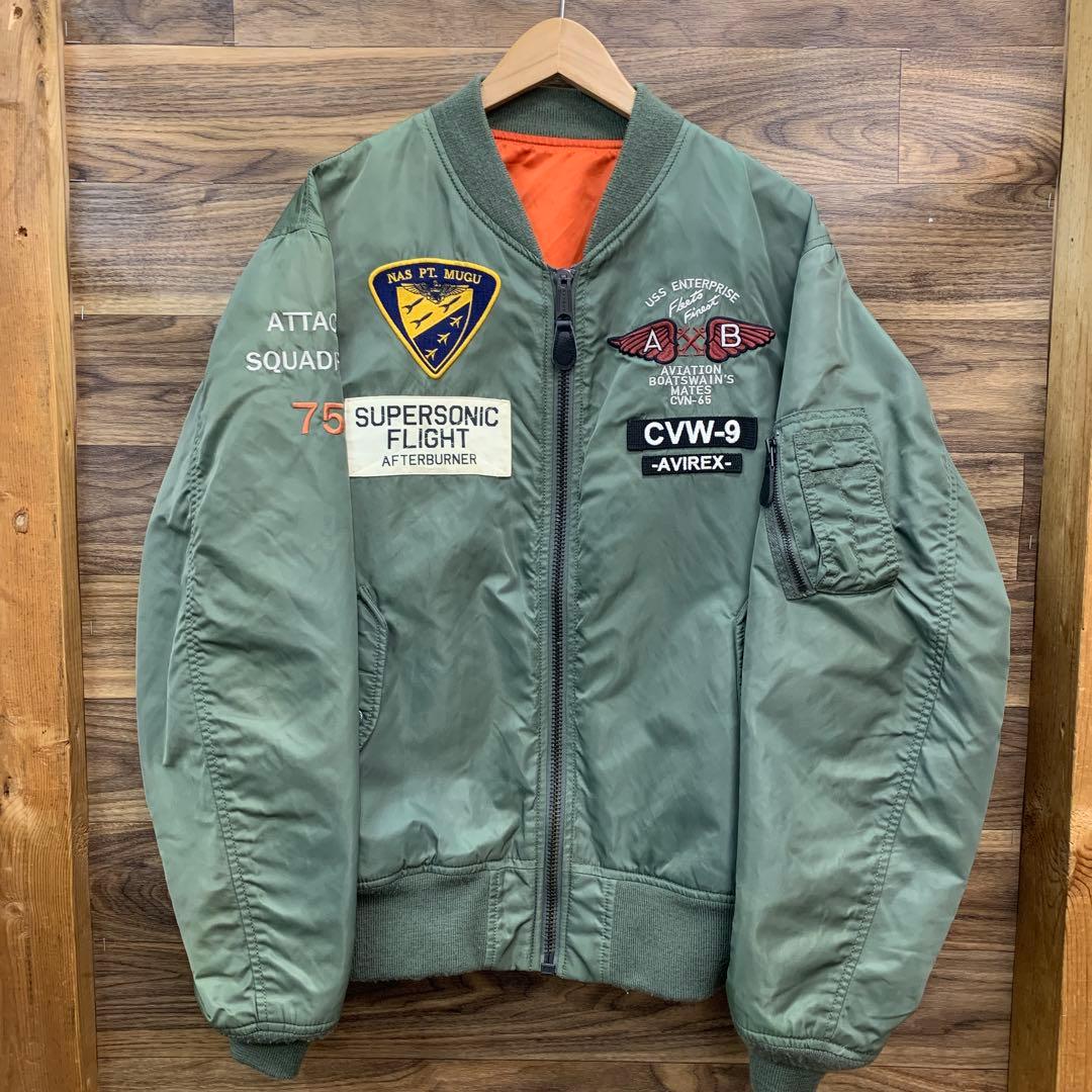 中古 AVIREX U.S.NAVAL AVIATION MA-1