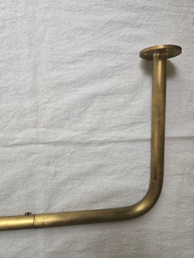 [週末特価]上手工作所　真鍮製 L字天吊りハンガーバー S H220