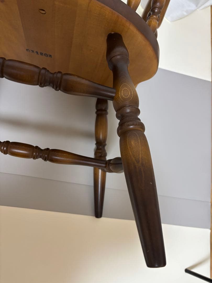 あい※専用 【美品】飛騨産業 キツツキマーク ウィンザーチェア レトロ ①