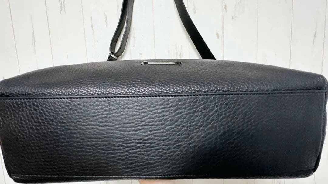 【ホープ】COACH 黒 レザー ショルダーバッグ