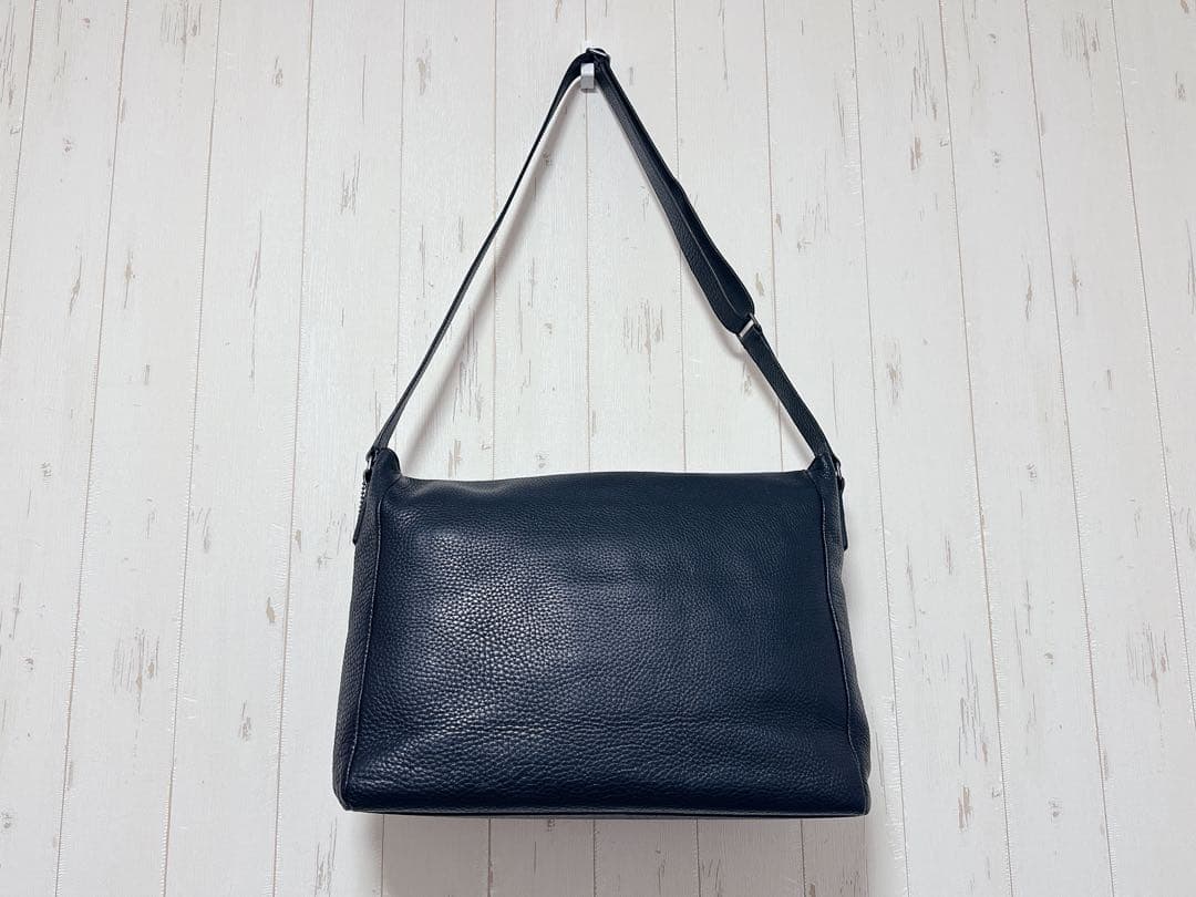 【ホープ】COACH 黒 レザー ショルダーバッグ