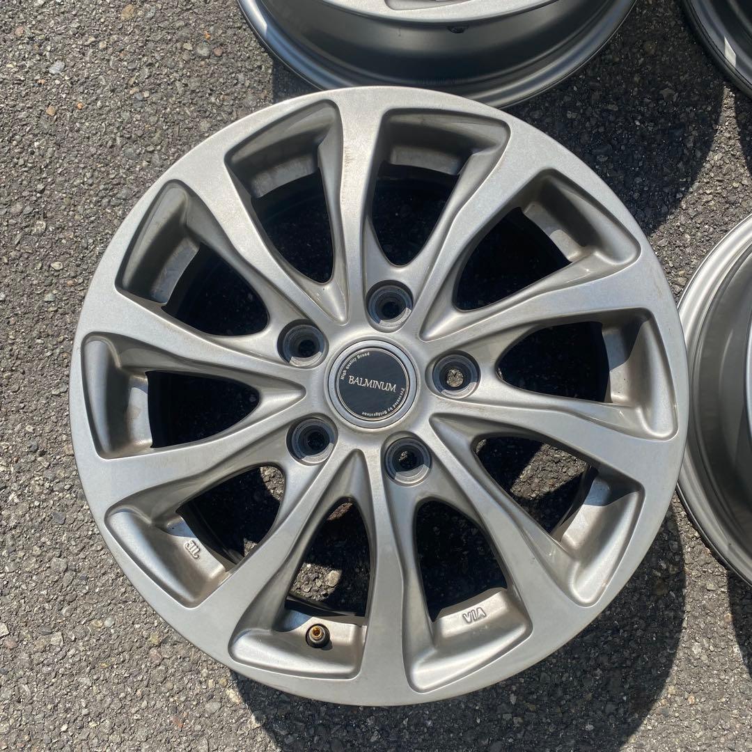 【4本セット送料無料】15×6J+53 5H 114.3 15インチホイール