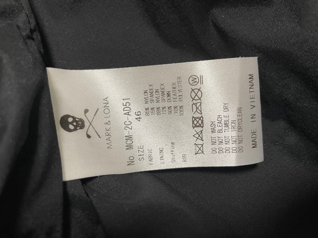 専用品★新品未使用品・MARK & LONA メンズ ダウンベスト46