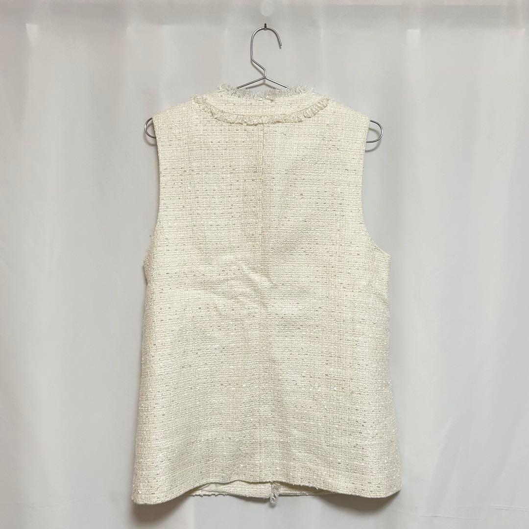 0154 JUSGLITTY ツイードジレ 1サイズ 朝比奈彩さん着用