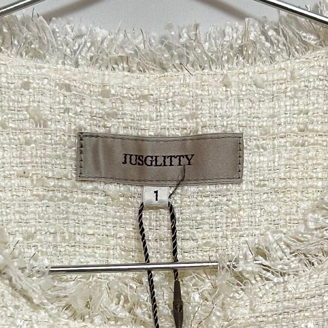 0154 JUSGLITTY ツイードジレ 1サイズ 朝比奈彩さん着用