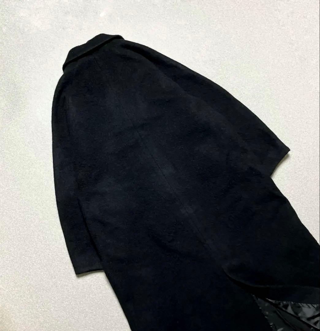 CLANE ダブルウールロングコート ラグランスリーブ シャギー マキシ丈