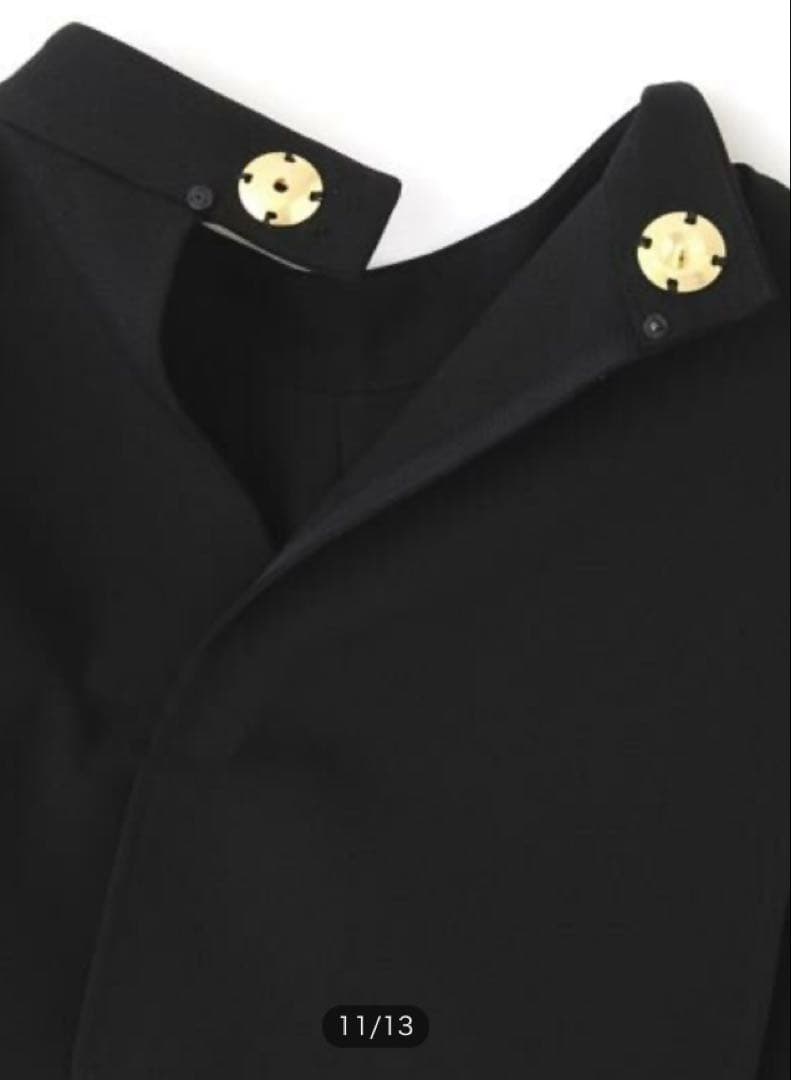 アドーア　定価¥60500 ミドルジョーゼットオールインワン　ブラック38