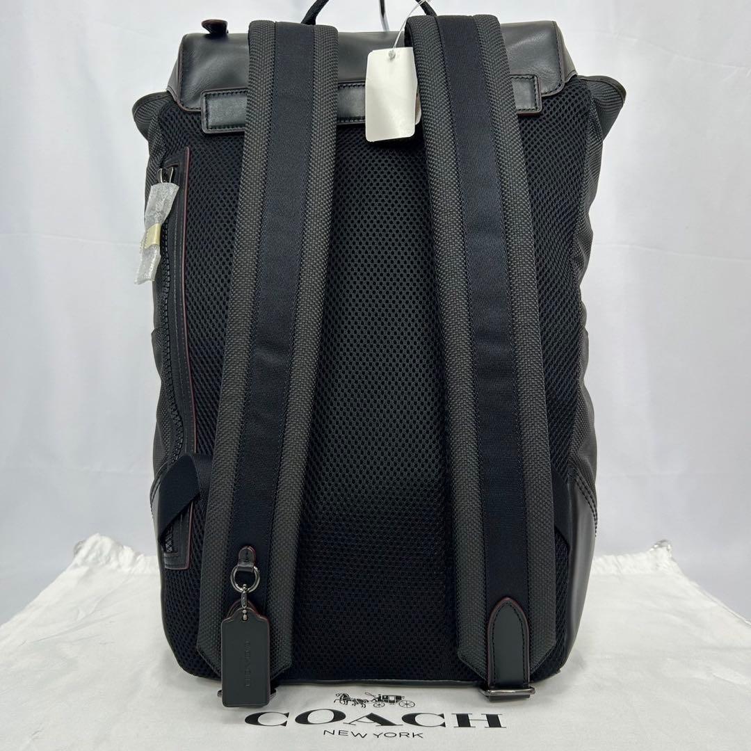 【訳あり未使用品】コーチ 50503 リュック ビジネスバッグ レザー 黒