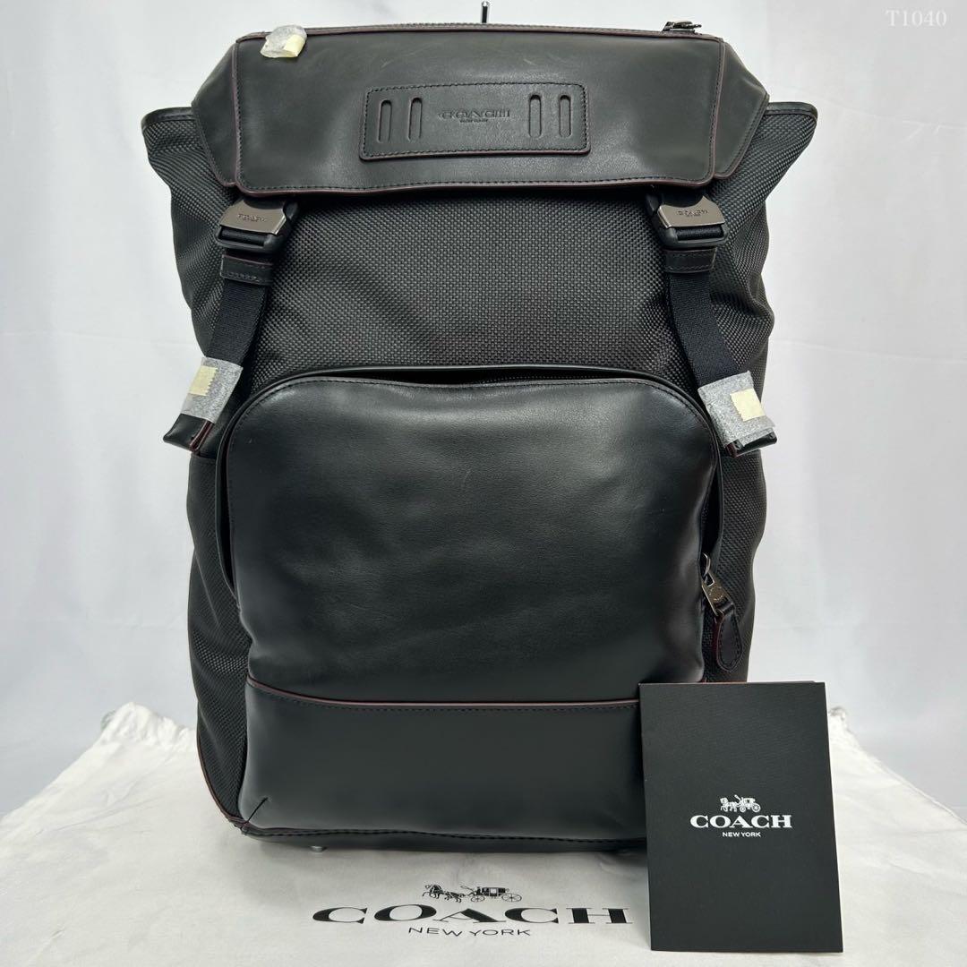 【訳あり未使用品】コーチ 50503 リュック ビジネスバッグ レザー 黒