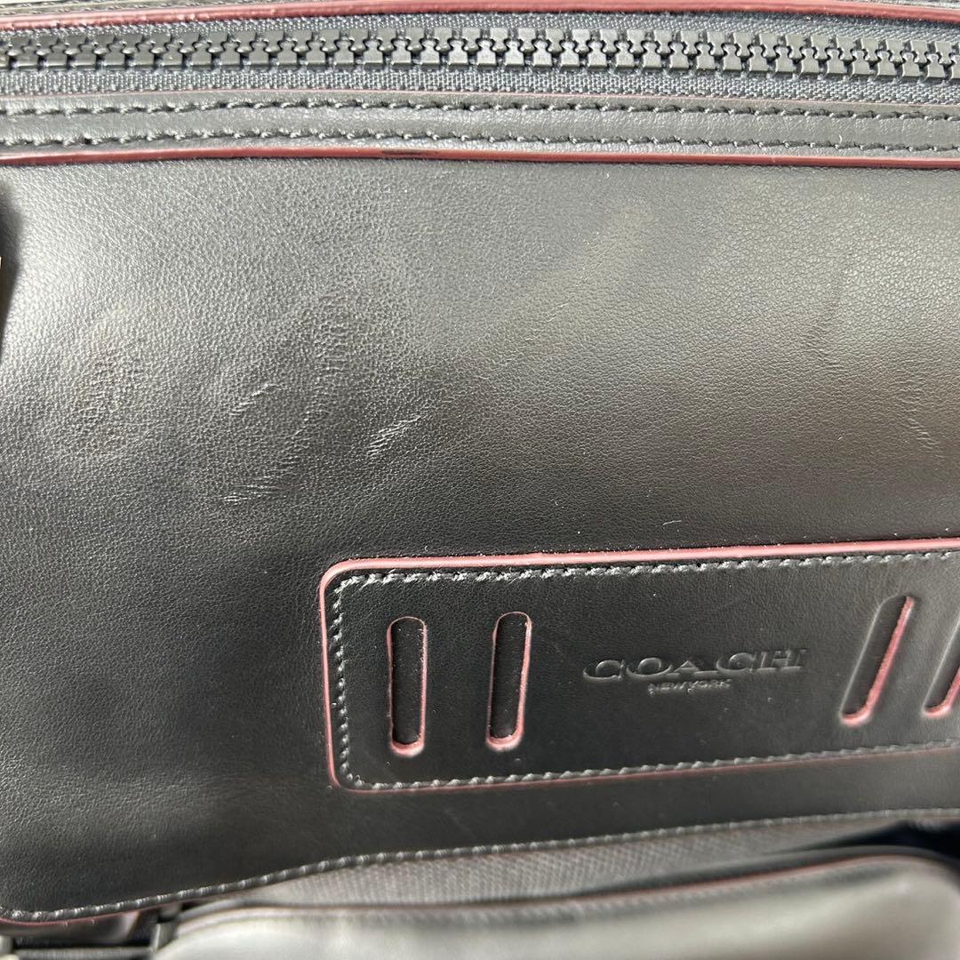 【訳あり未使用品】コーチ 50503 リュック ビジネスバッグ レザー 黒