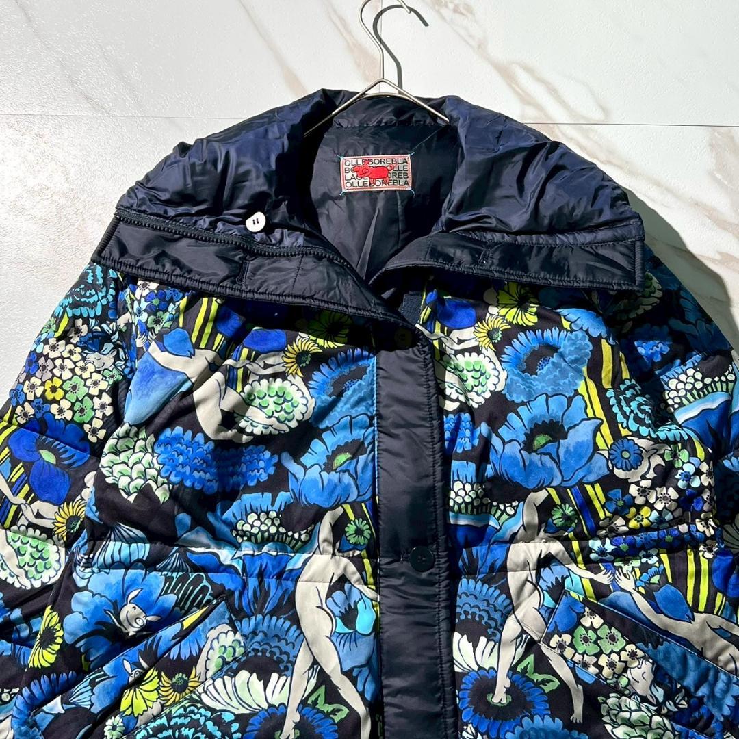 OLLEBOREBLA アルベロベロ リバーシブル ダウン コート ぶたさん 花