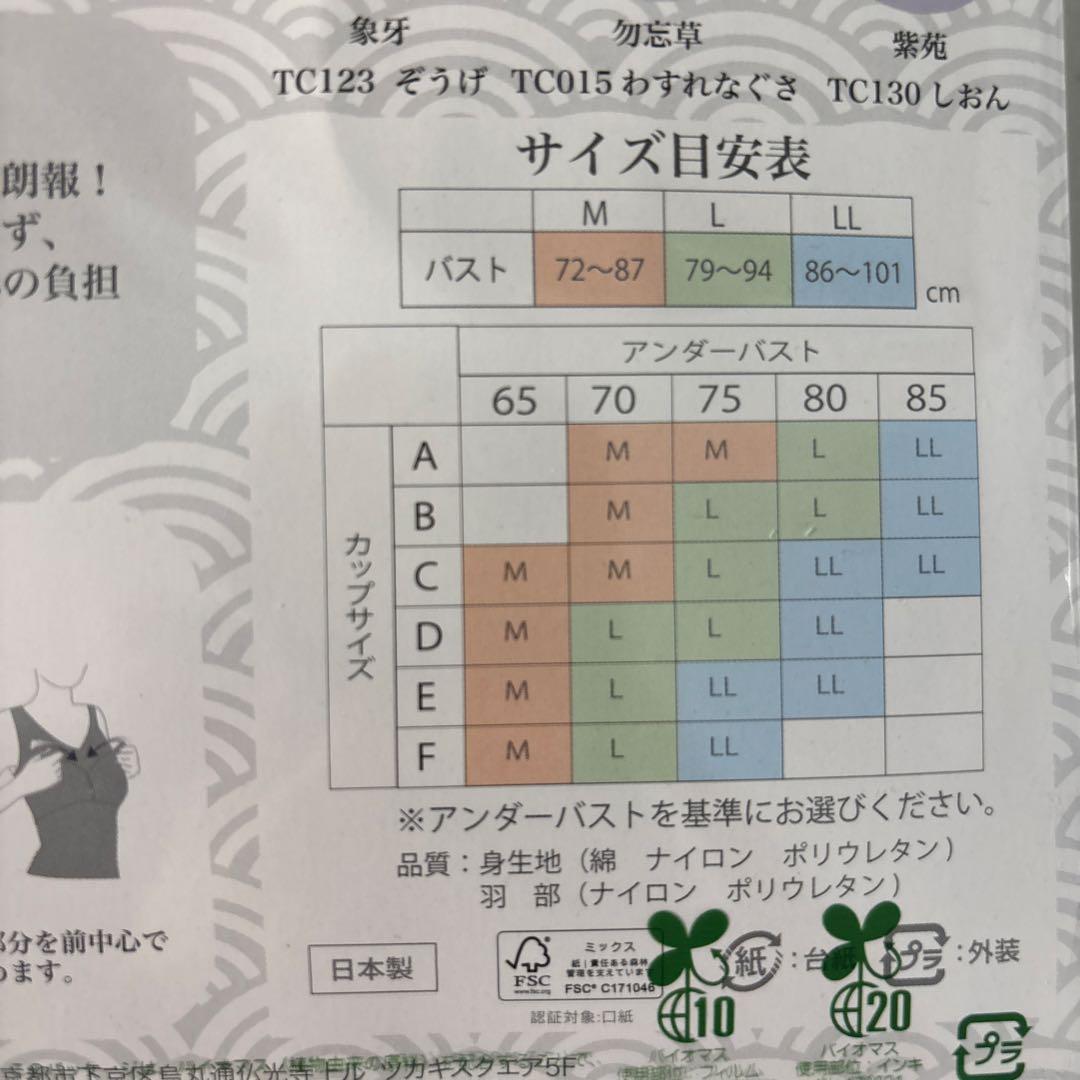 しとや華「凛」　きものすなお　Mサイズ 和装ブラジャー
