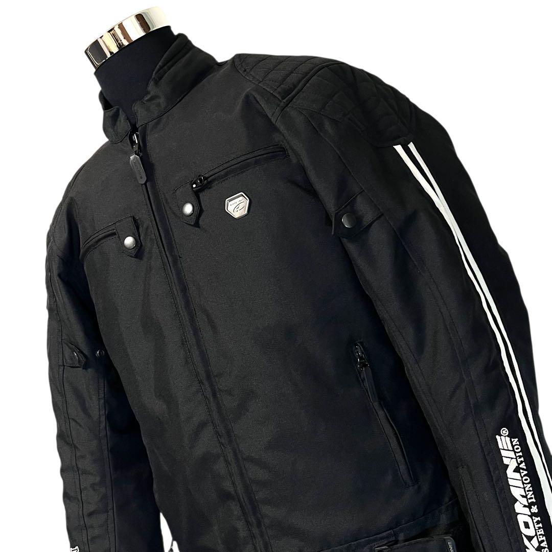 【中綿ライナー】【L】KONNE バイク ライダースジャケット メンズ