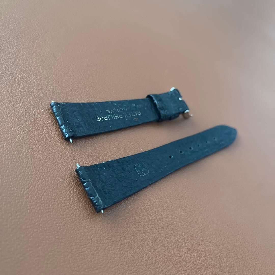 18mm時計ベルト黒パテックフィリップ3796カラトラバ