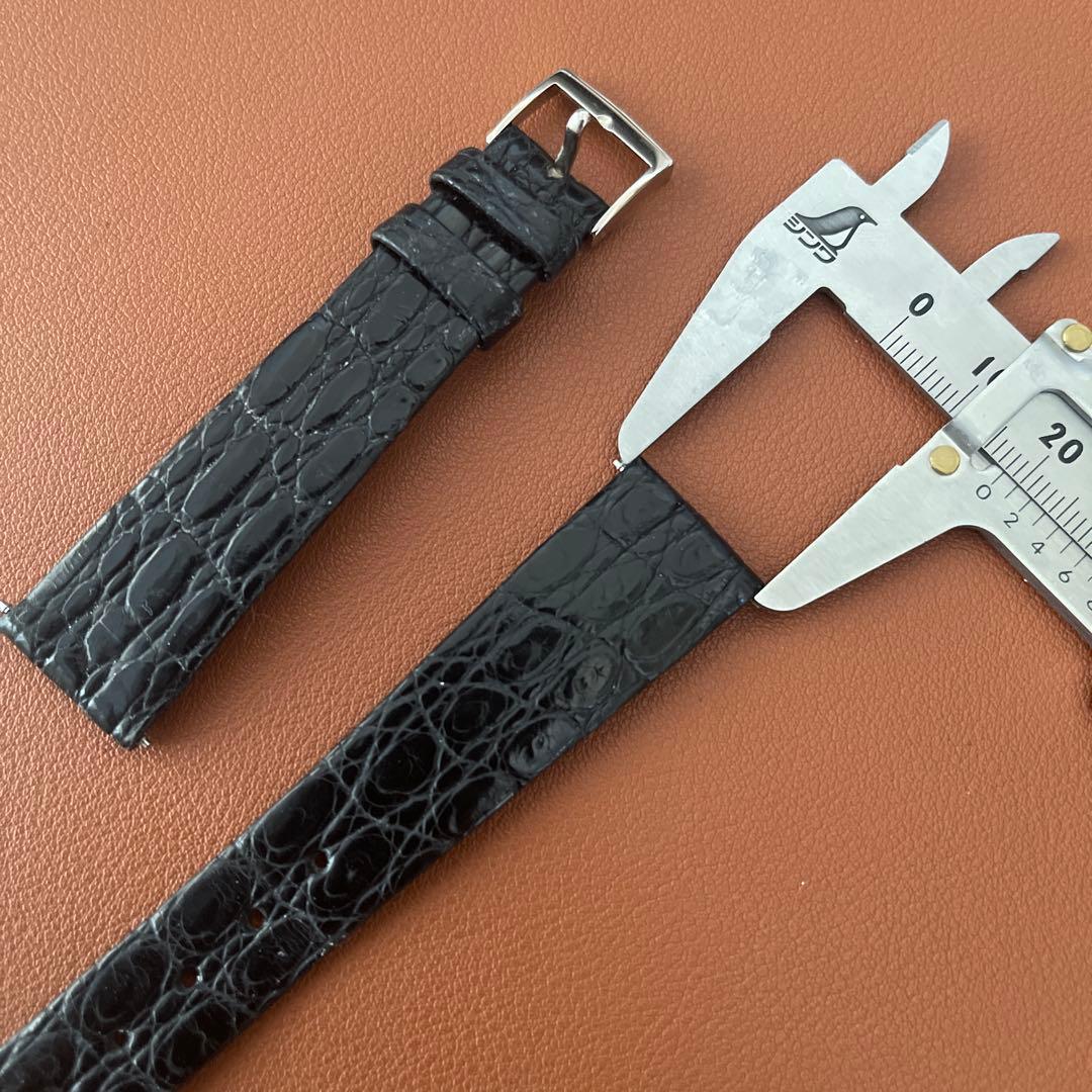 18mm時計ベルト黒パテックフィリップ3796カラトラバ